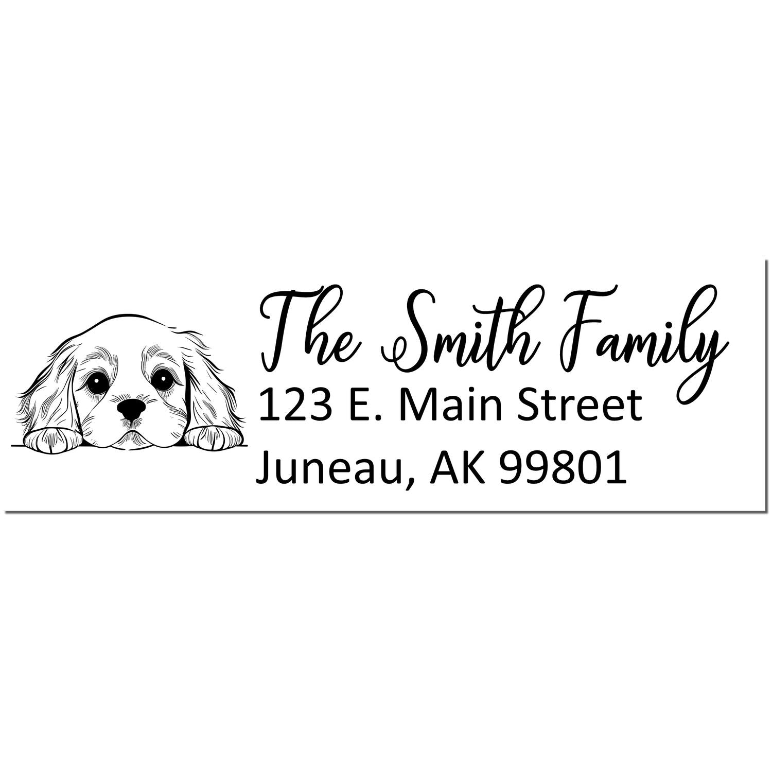 Cocker Spaniel Customized Address Stamp