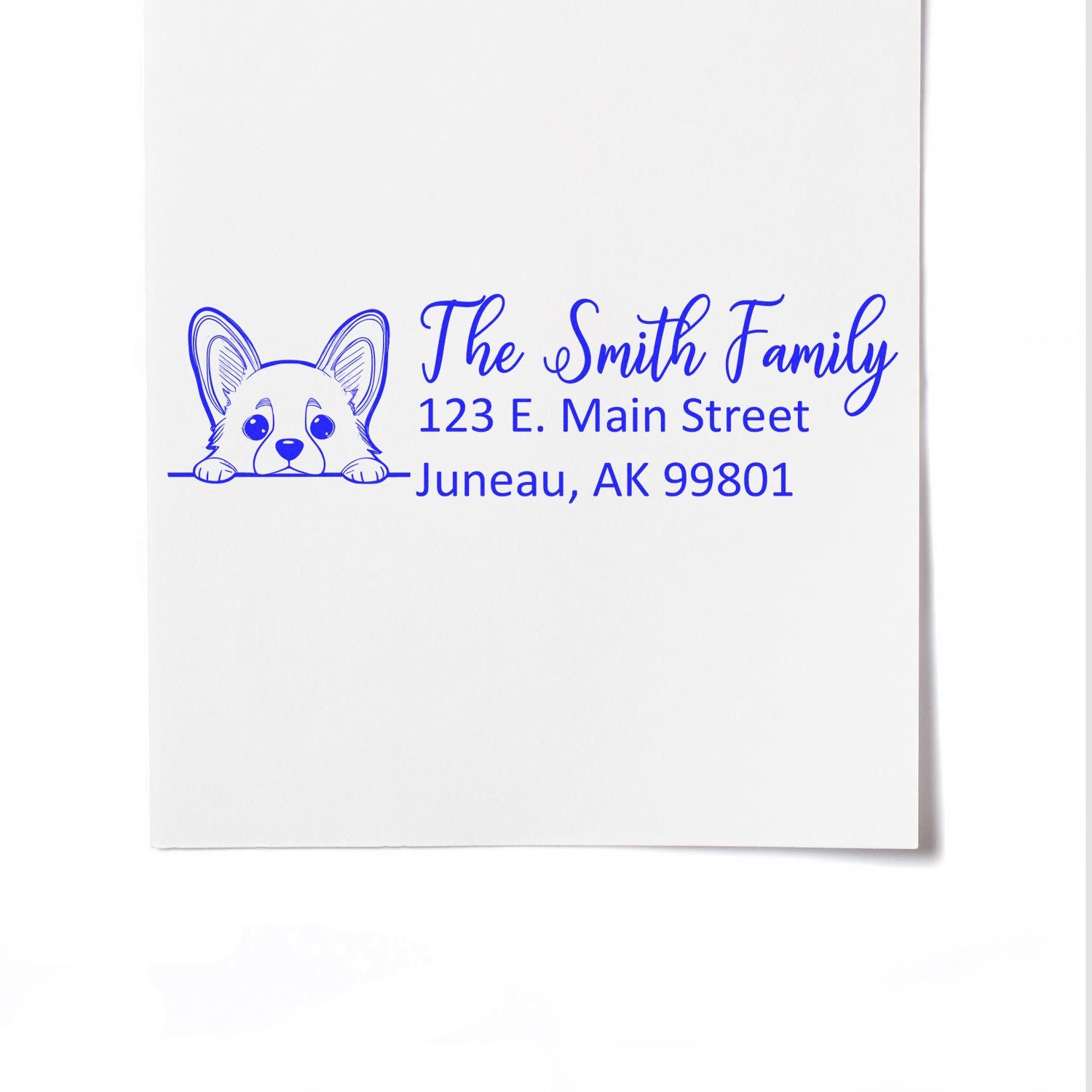 Corgi Customized Address Stamp