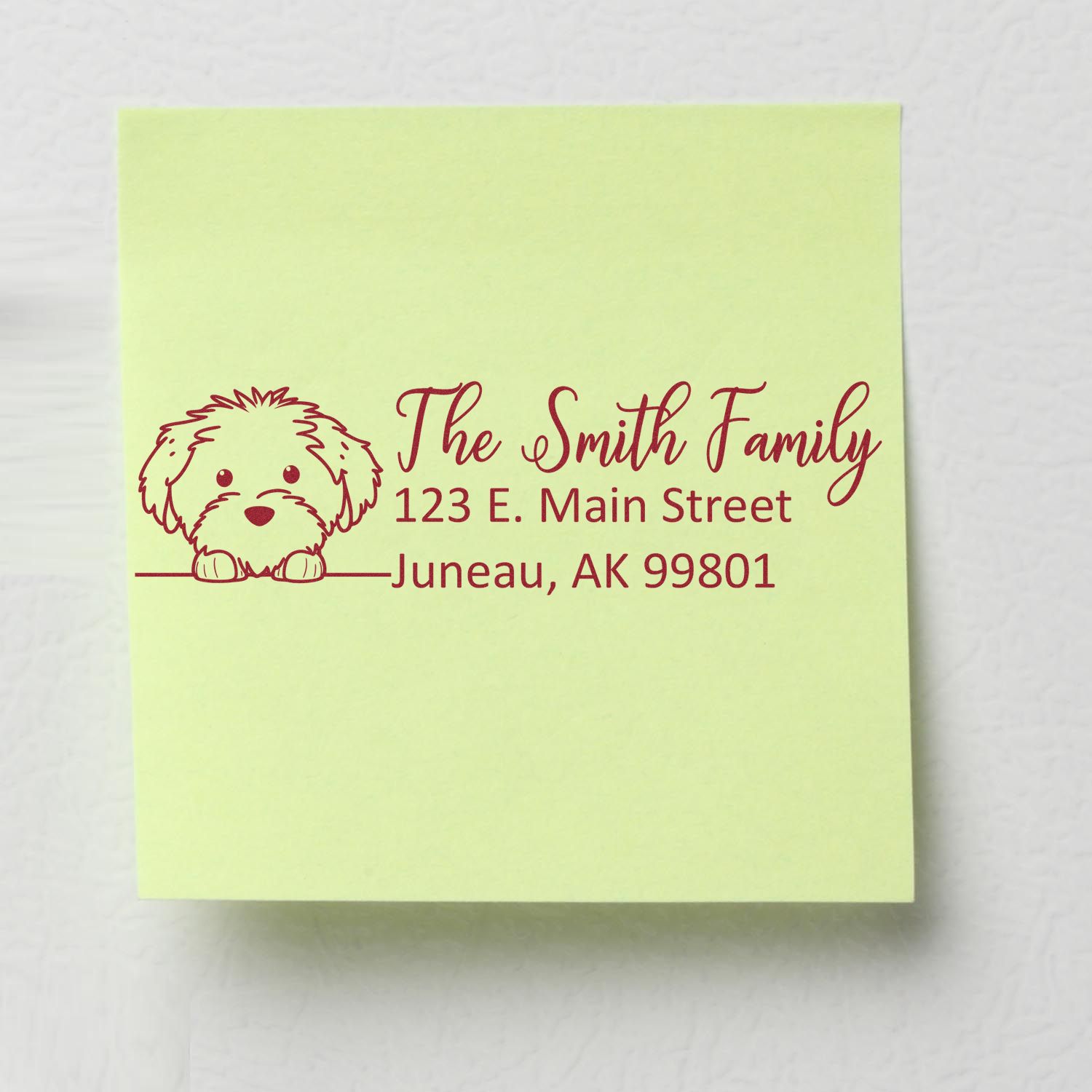 Cotton De Tulear Pre-Inked Home Address Stamp