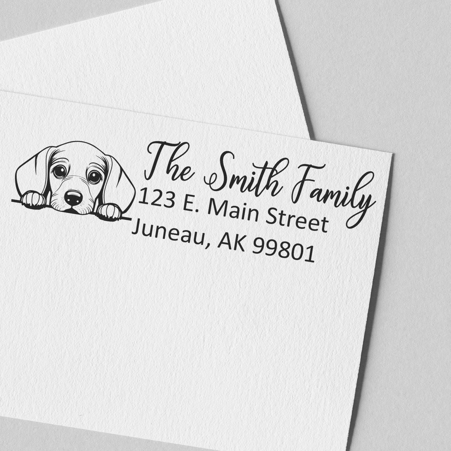 Dachshund Customized Address Stamp