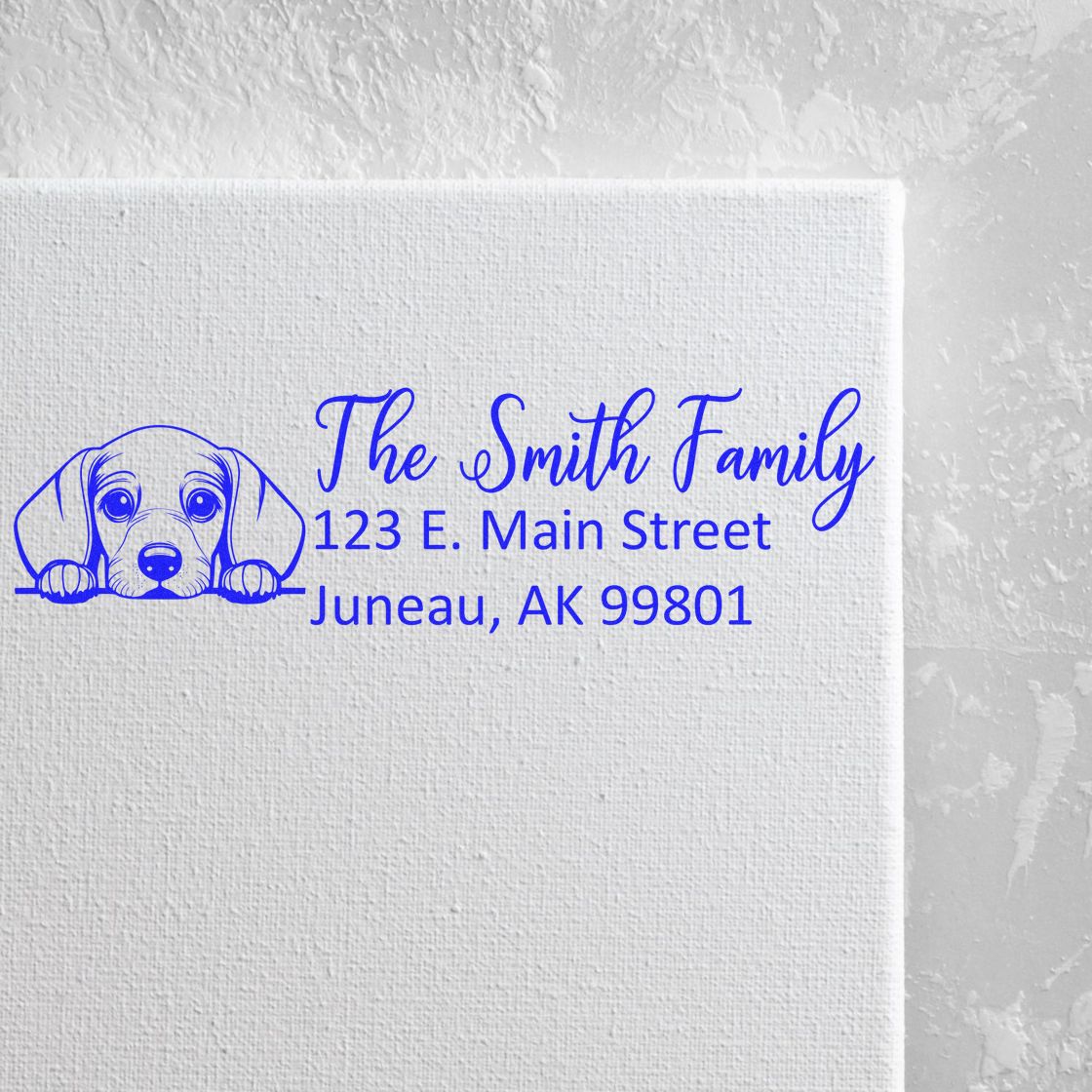 Customized Dachshund Self-Inking Home Address Stamp