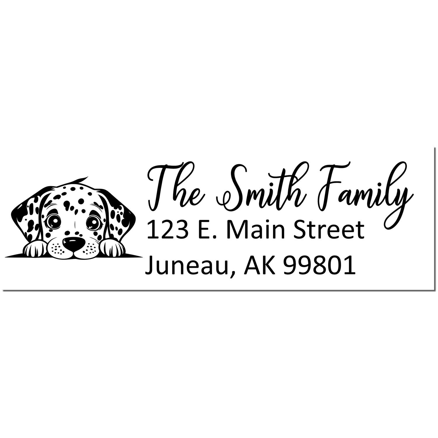 Dalmatian Customized Address Stamp