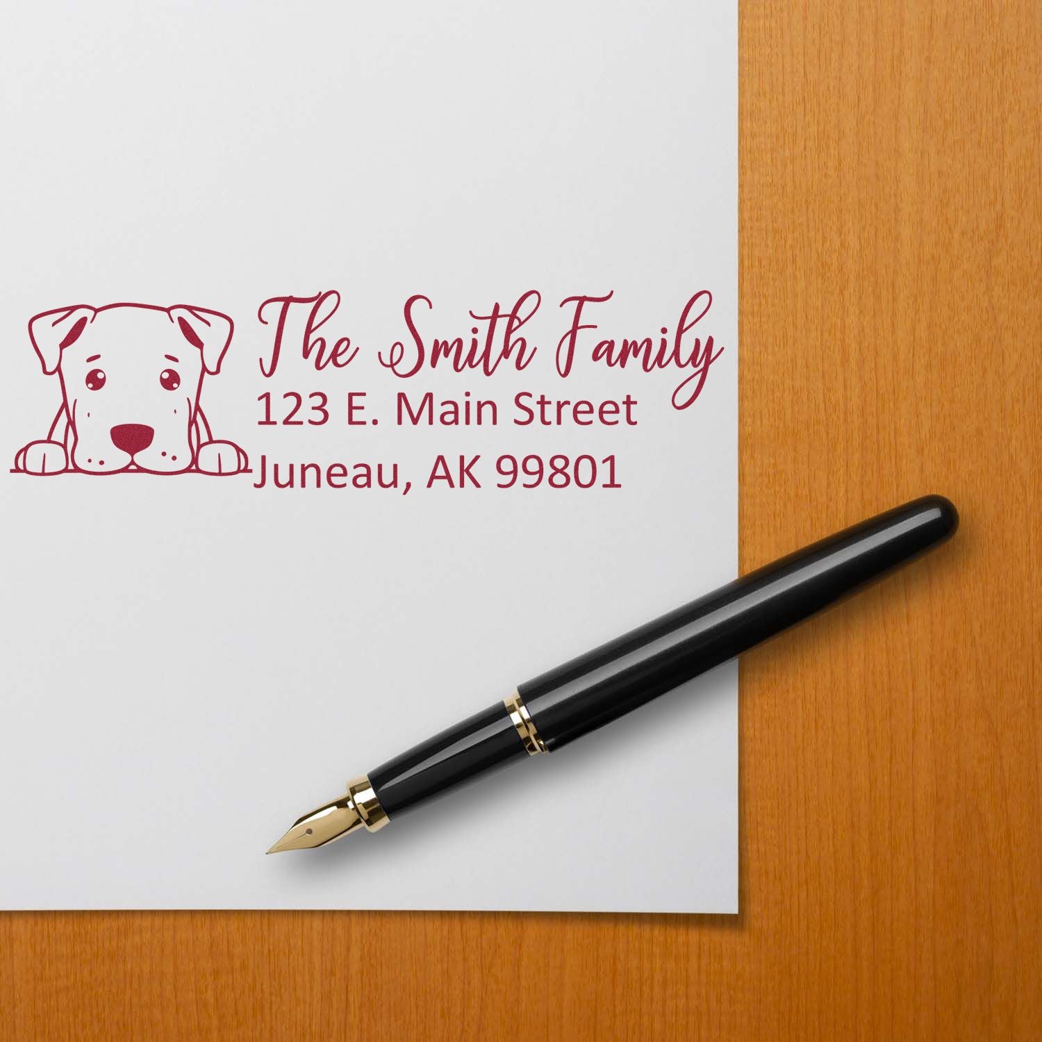 Dogo Argentino Customized Address Stamp