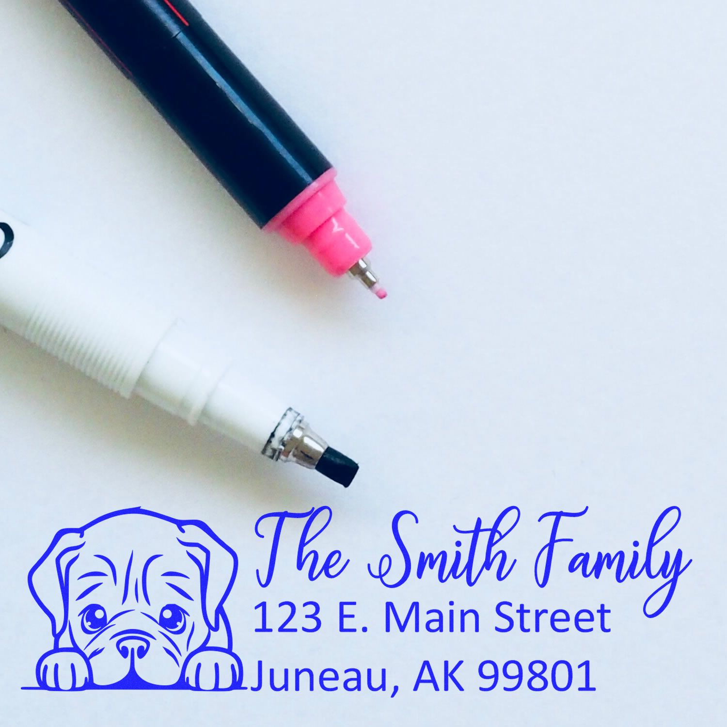 Dogue De Bordeaux Customized Address Stamp