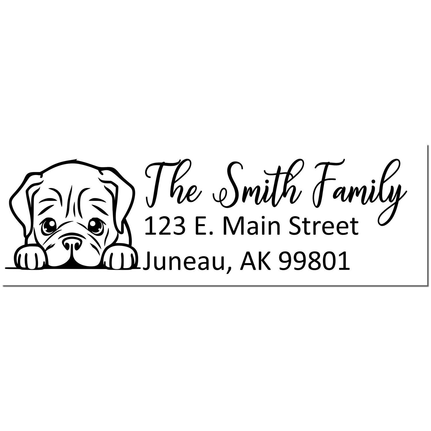 Customized Dogue De Bordeaux Self-Inking Home Address Stamp