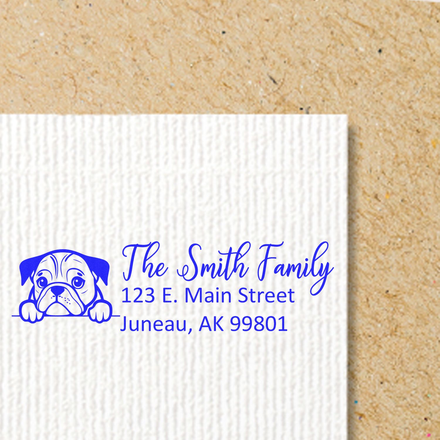 English Setter Customized Address Stamp