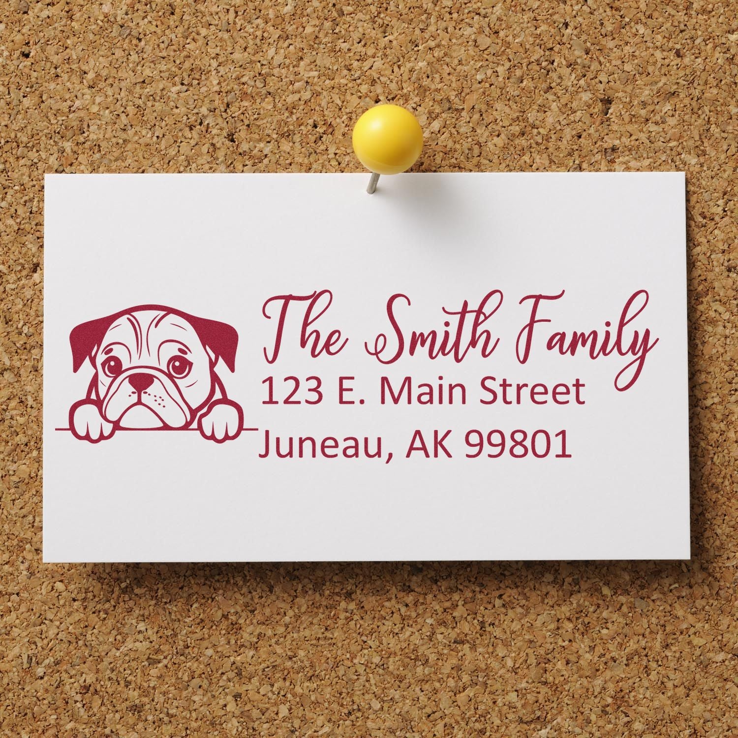 English Setter Customized Address Stamp