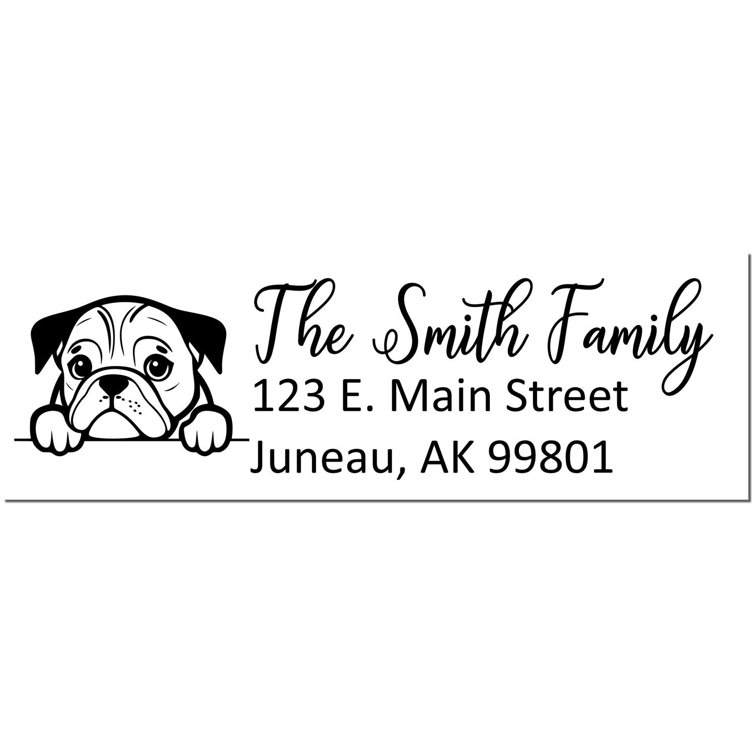 English Setter Customized Address Stamp