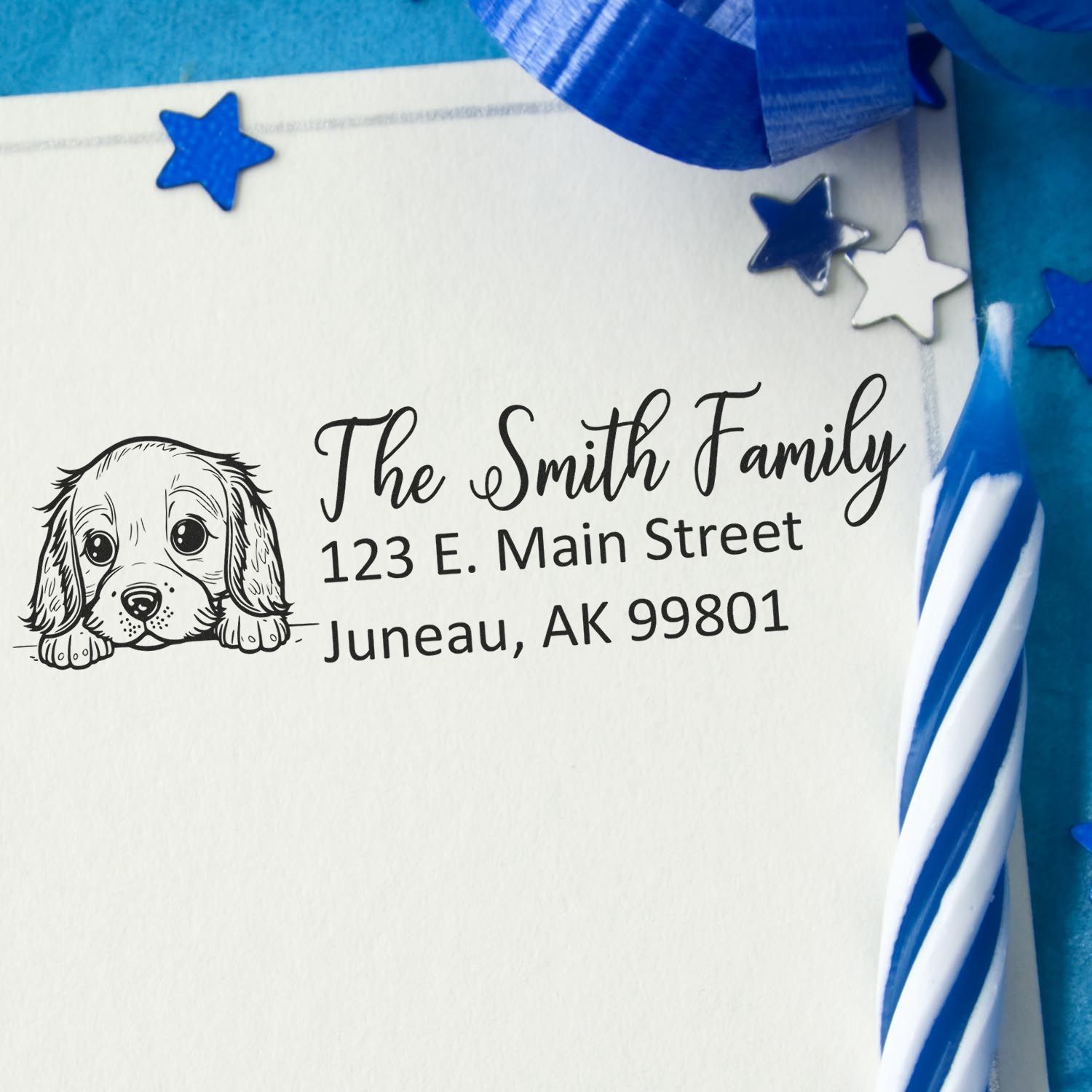 Customized English Bulldog Self-Inking Home Address Stamp