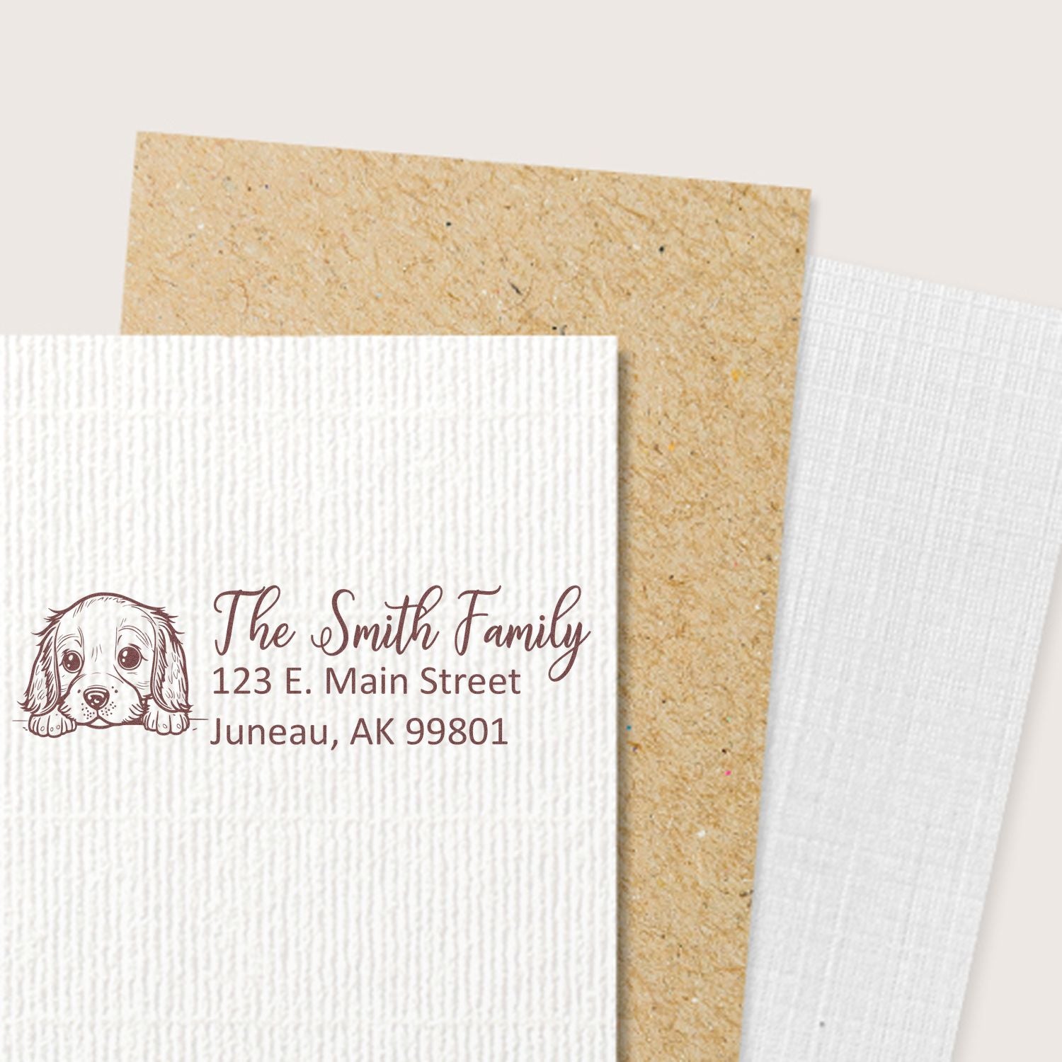 English Bulldog Customized Address Stamp