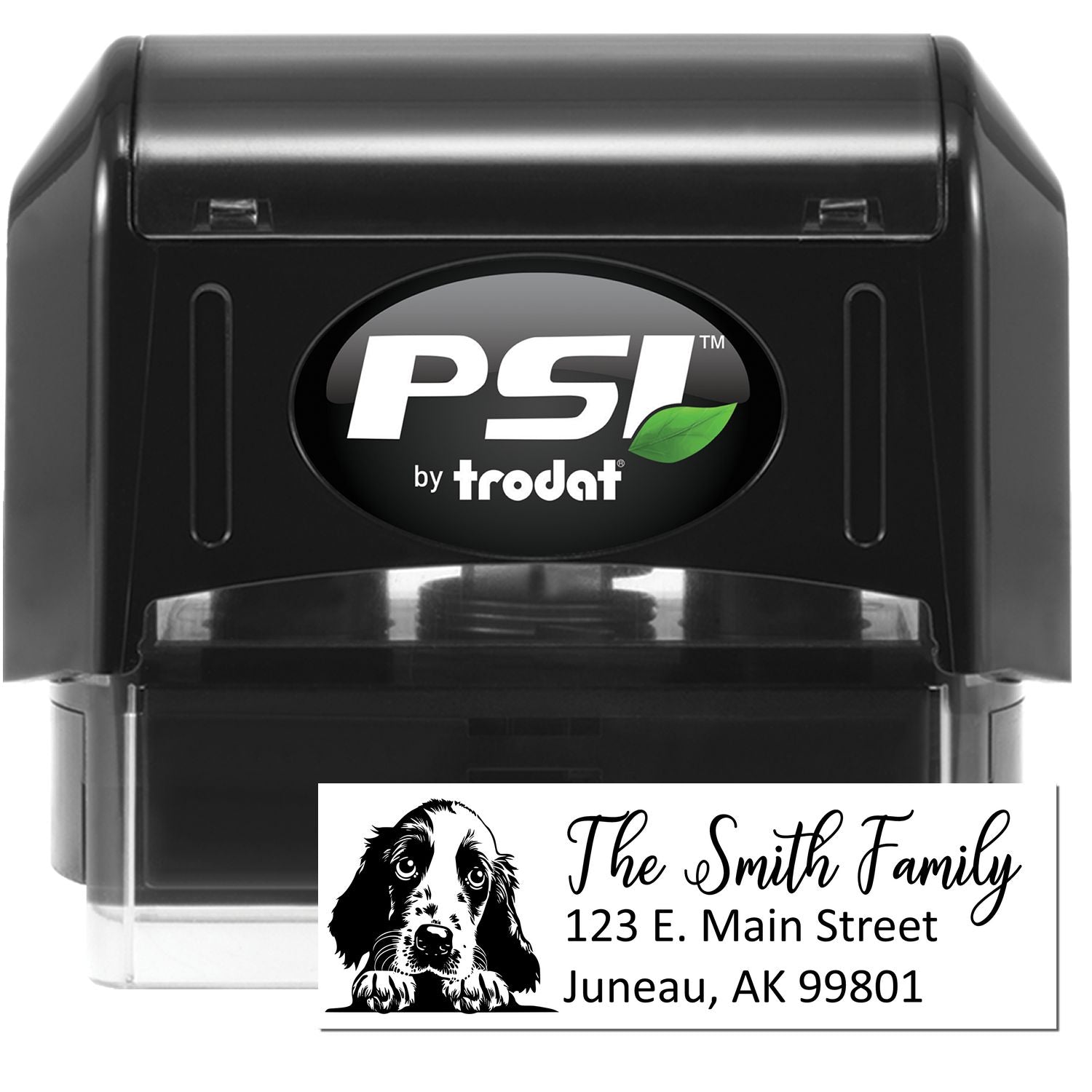 English Cocker Spaniel Pre-Inked Home Address Stamp