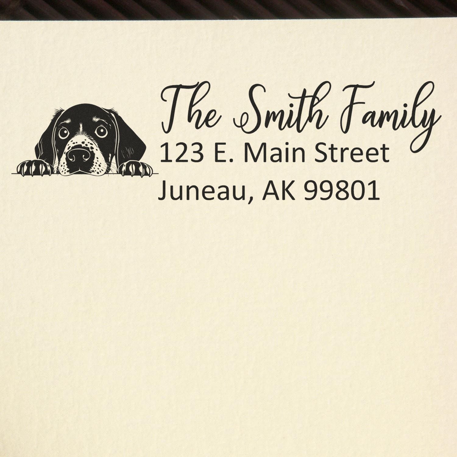 German Shorthaired Pointer Customized Address Stamp