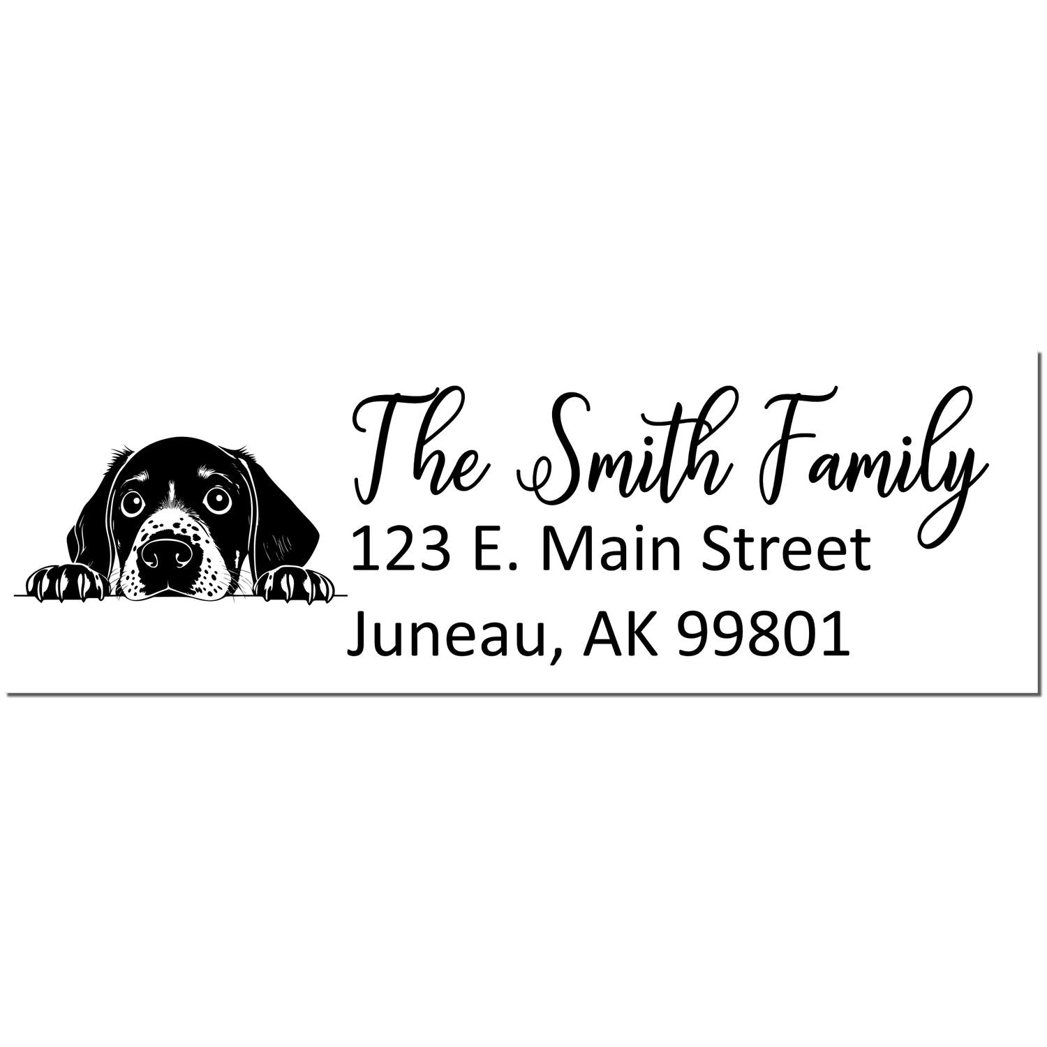 German Shorthaired Pointer Customized Address Stamp