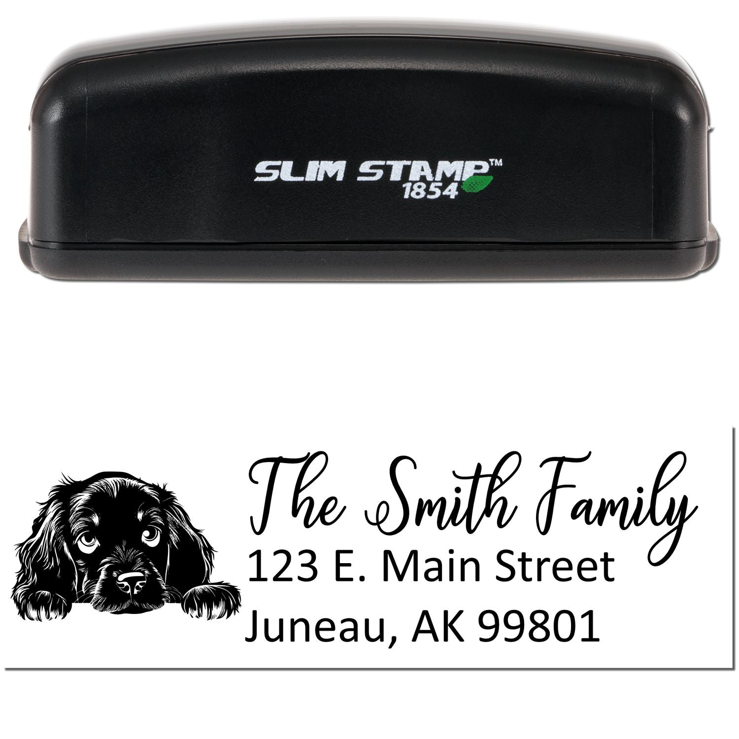 Slim Gordon Setter Dog Mail Address Stamp