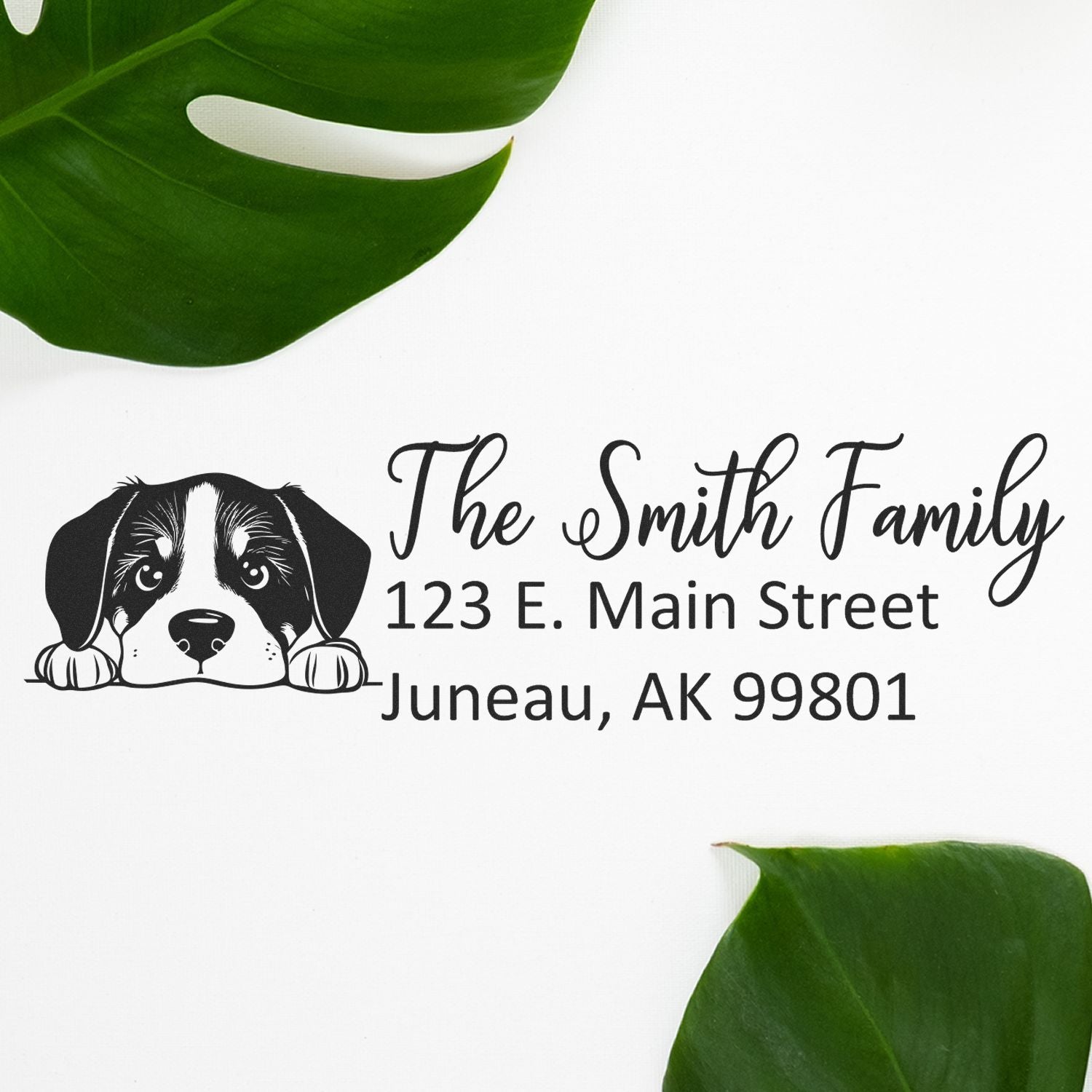 Greater Swiss Mountain Dog Customized Address Stamp