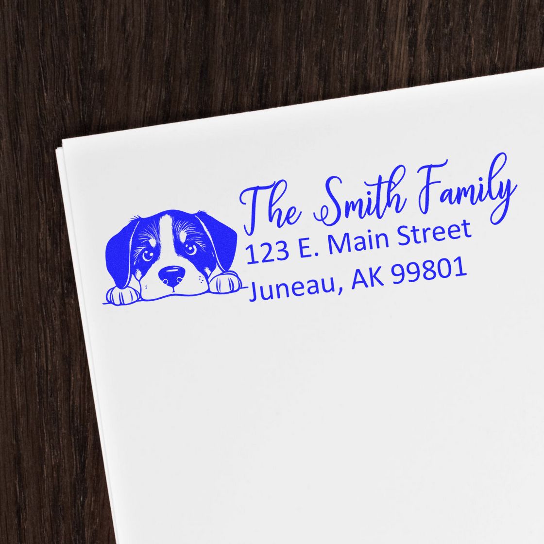 Greater Swiss Mountain Dog Customized Address Stamp