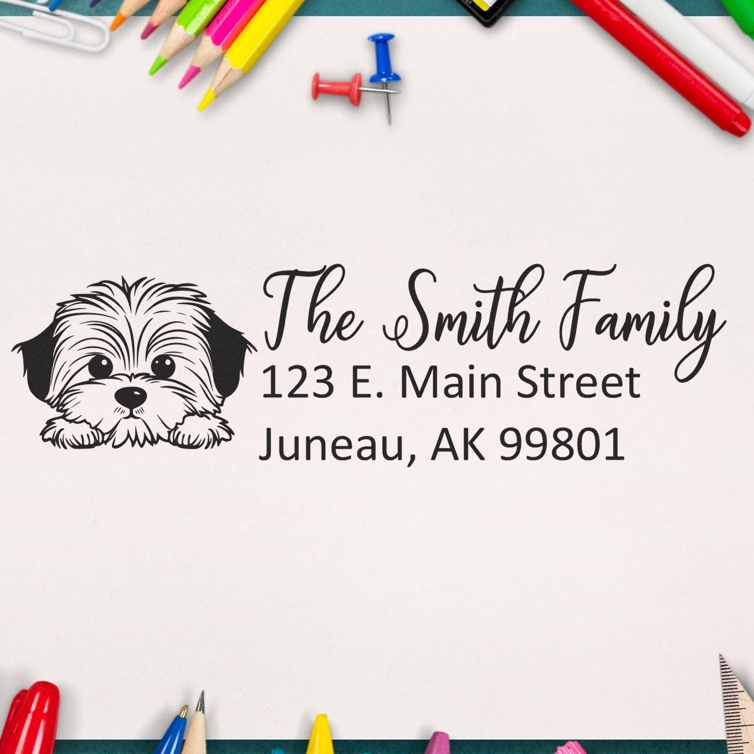 Havanese Customized Address Stamp