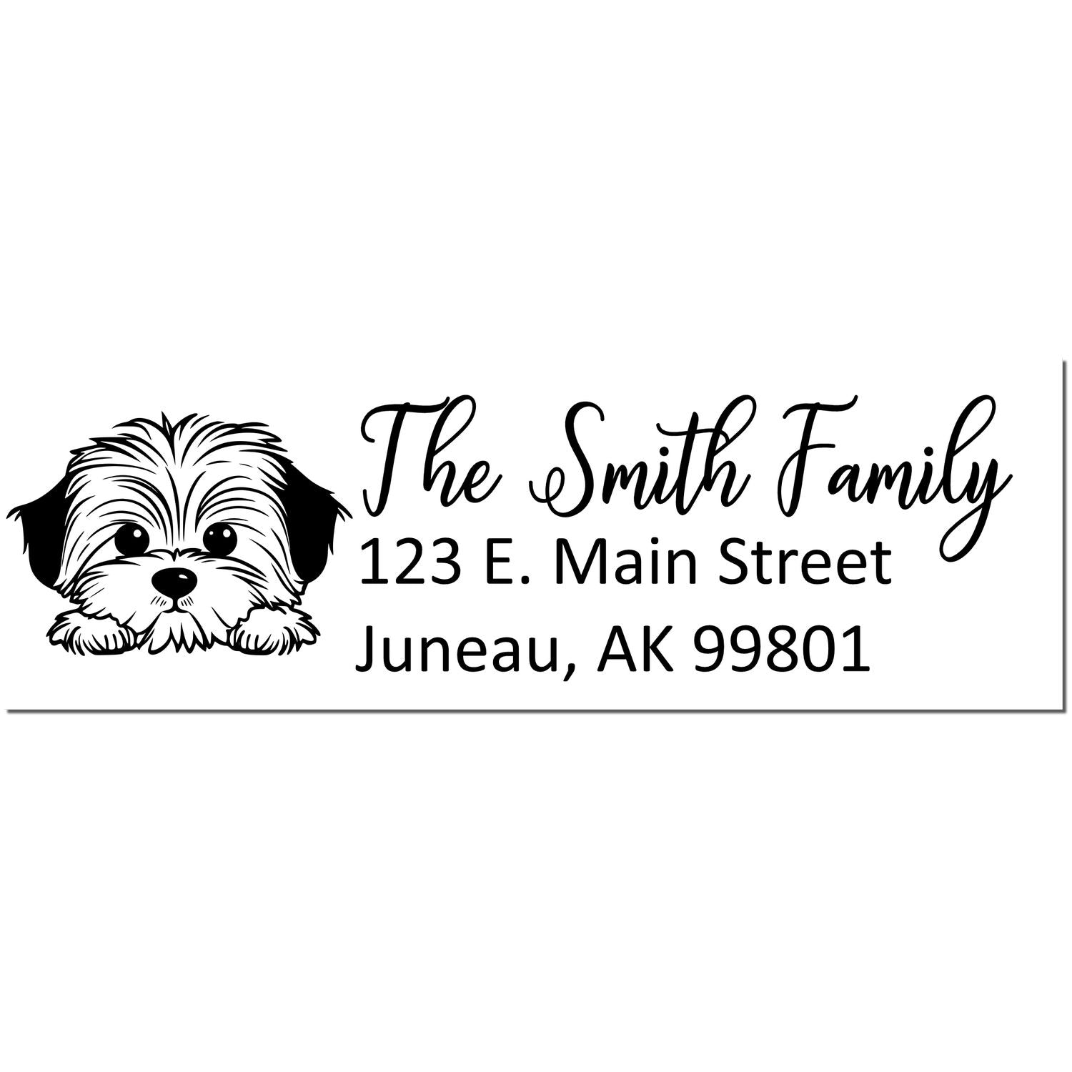 Havanese Customized Address Stamp