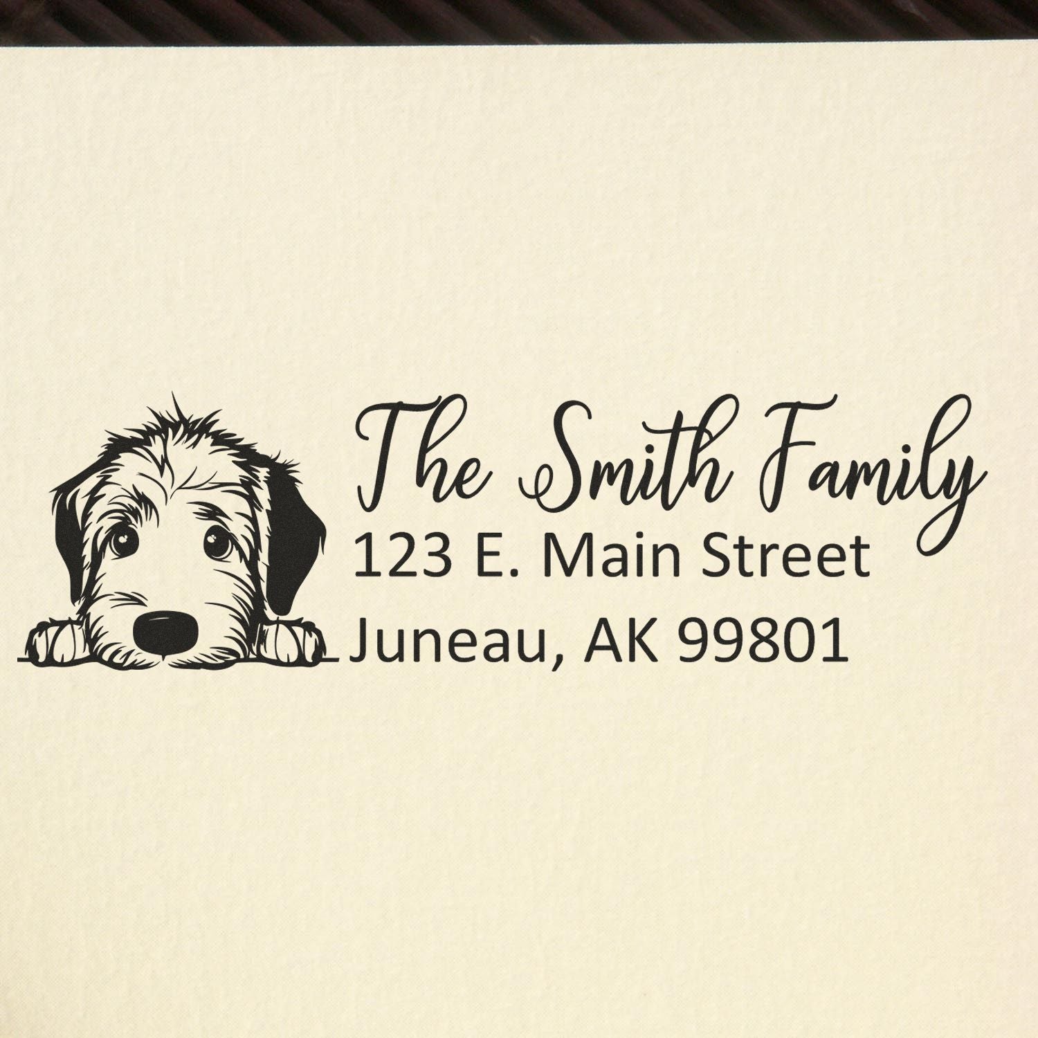 Irish Wolfhound Customized Address Stamp