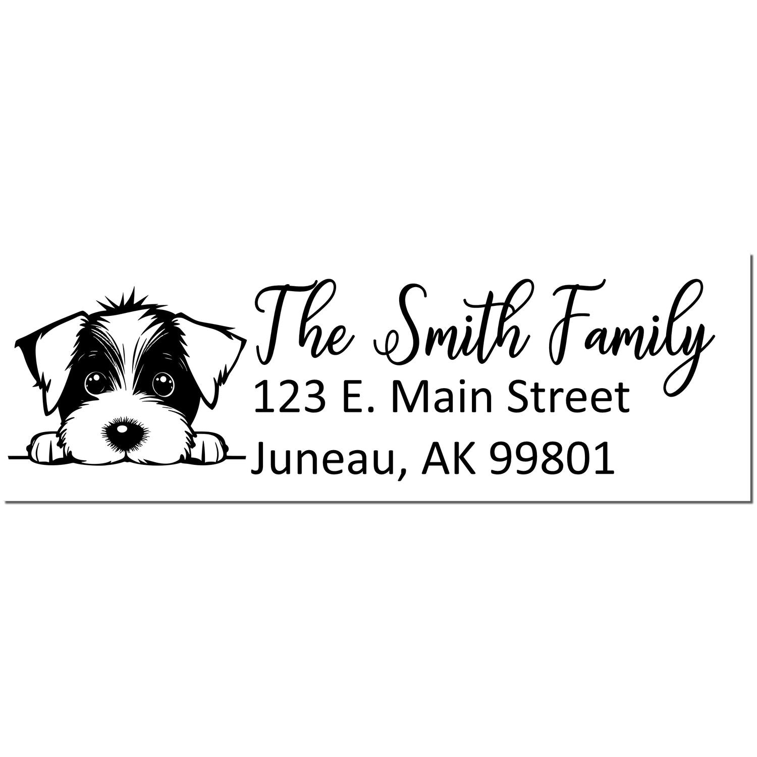 Jack Russell Customized Address Stamp