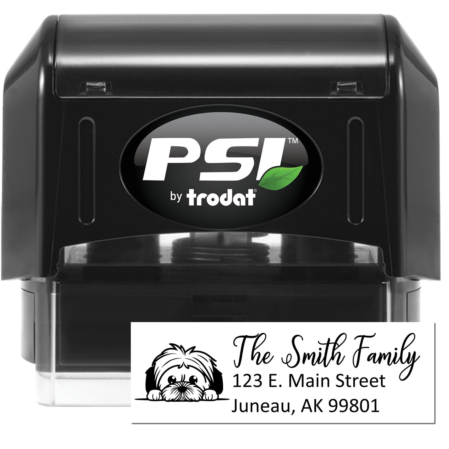 Lhasa Apso Pre-Inked Home Address Stamp