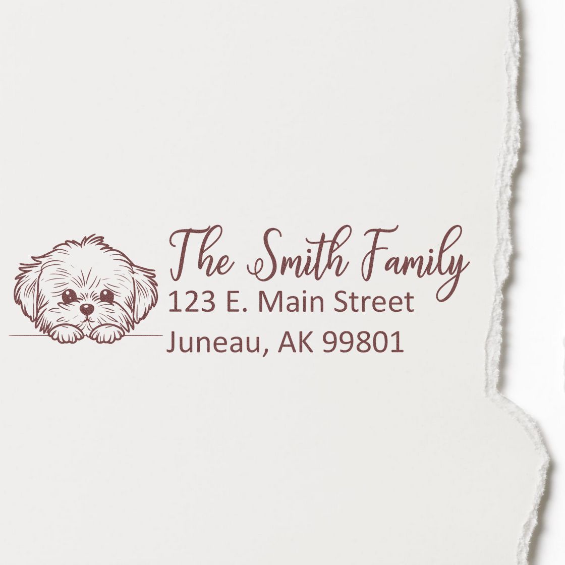 Customized Maltese Self-Inking Home Address Stamp