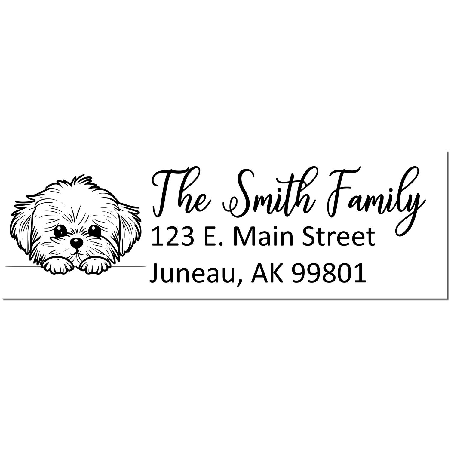 Customized Maltese Self-Inking Home Address Stamp