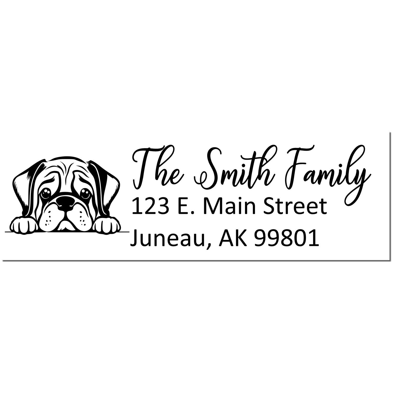 Mastiff Customized Address Stamp