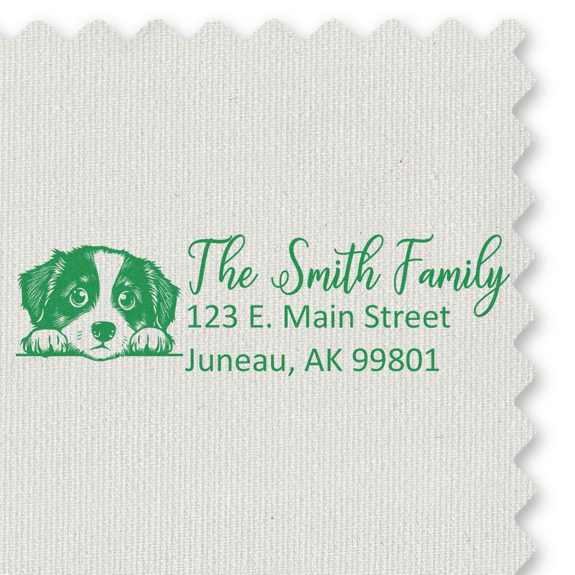 Miniature American Shepherd Pre-Inked Home Address Stamp