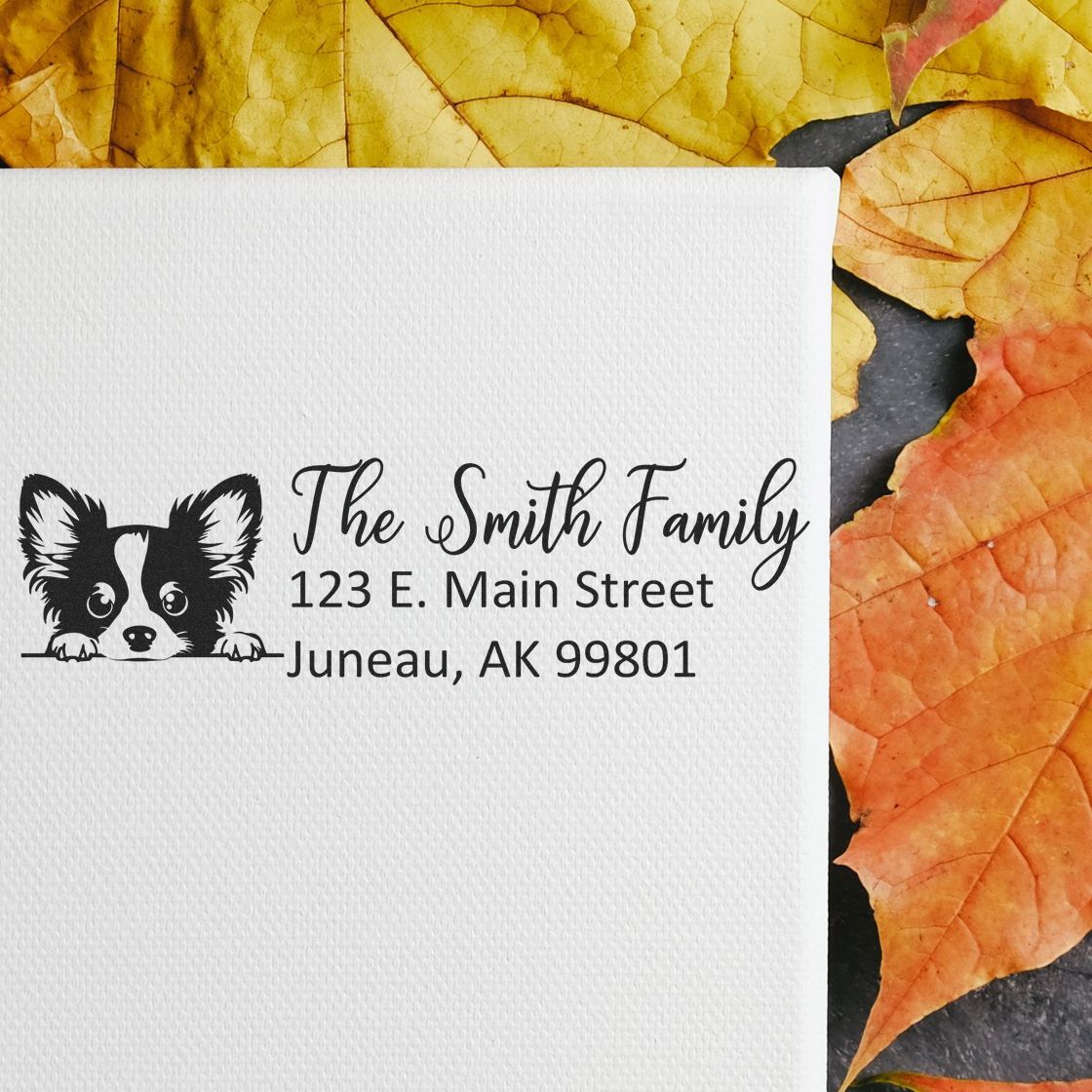 Papillon Customized Address Stamp