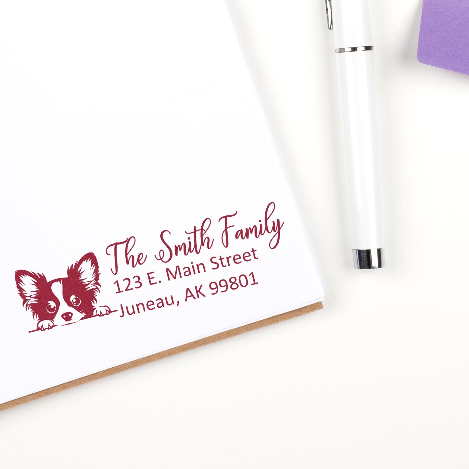 Papillon Customized Address Stamp