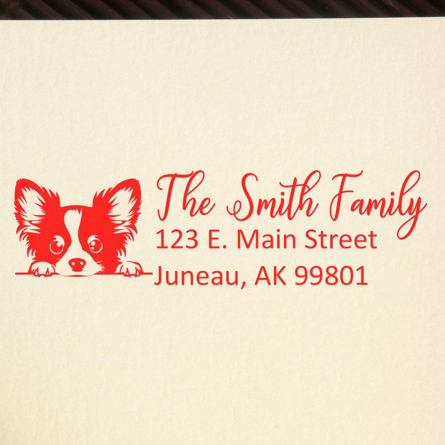 Papillon Customized Address Stamp