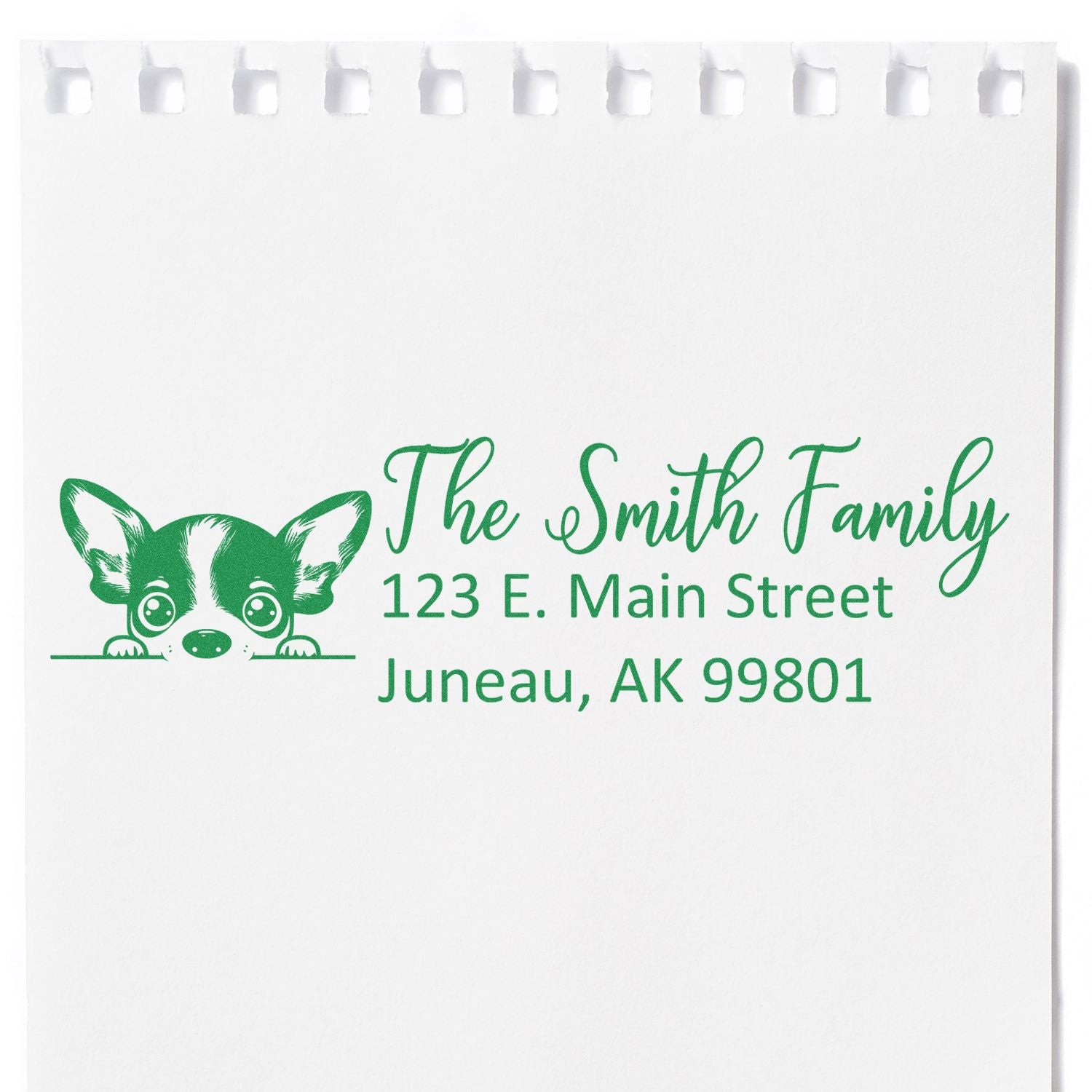 Customized Rat Terrier Self-Inking Home Address Stamp