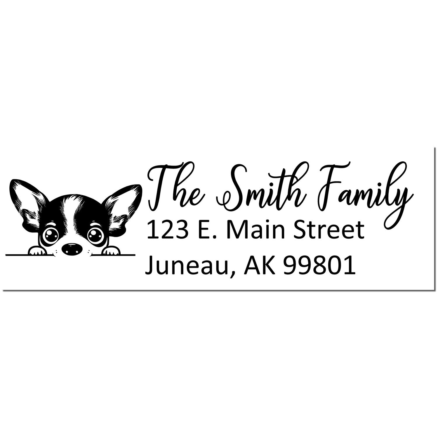 Rat Terrier Customized Address Stamp