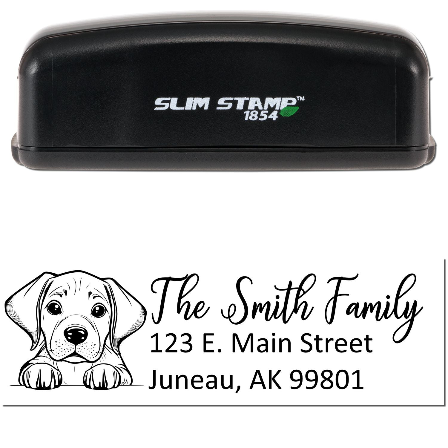 Slim Rhodesian Ridgeback Dog Mail Address Stamp