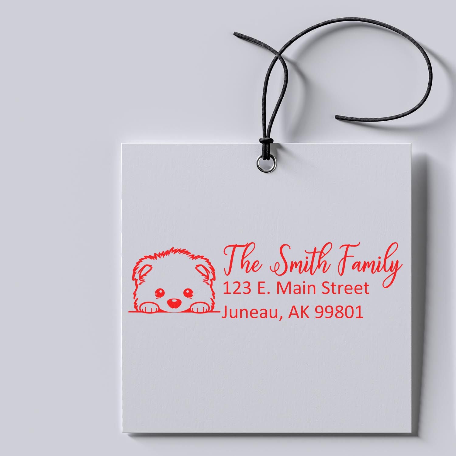 Samoyed Customized Address Stamp