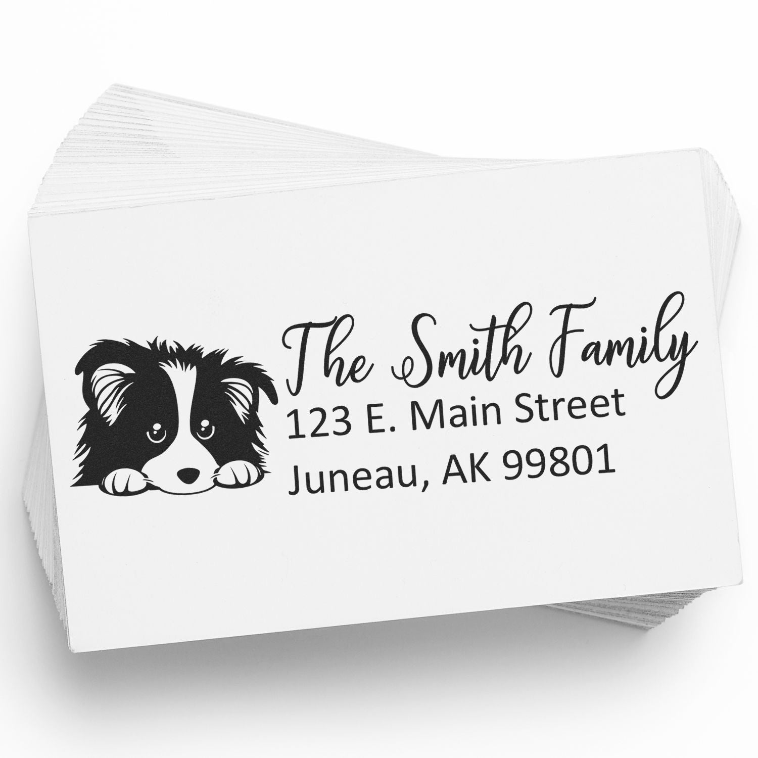 Customized Shetland Sheepdog Self-Inking Home Address Stamp