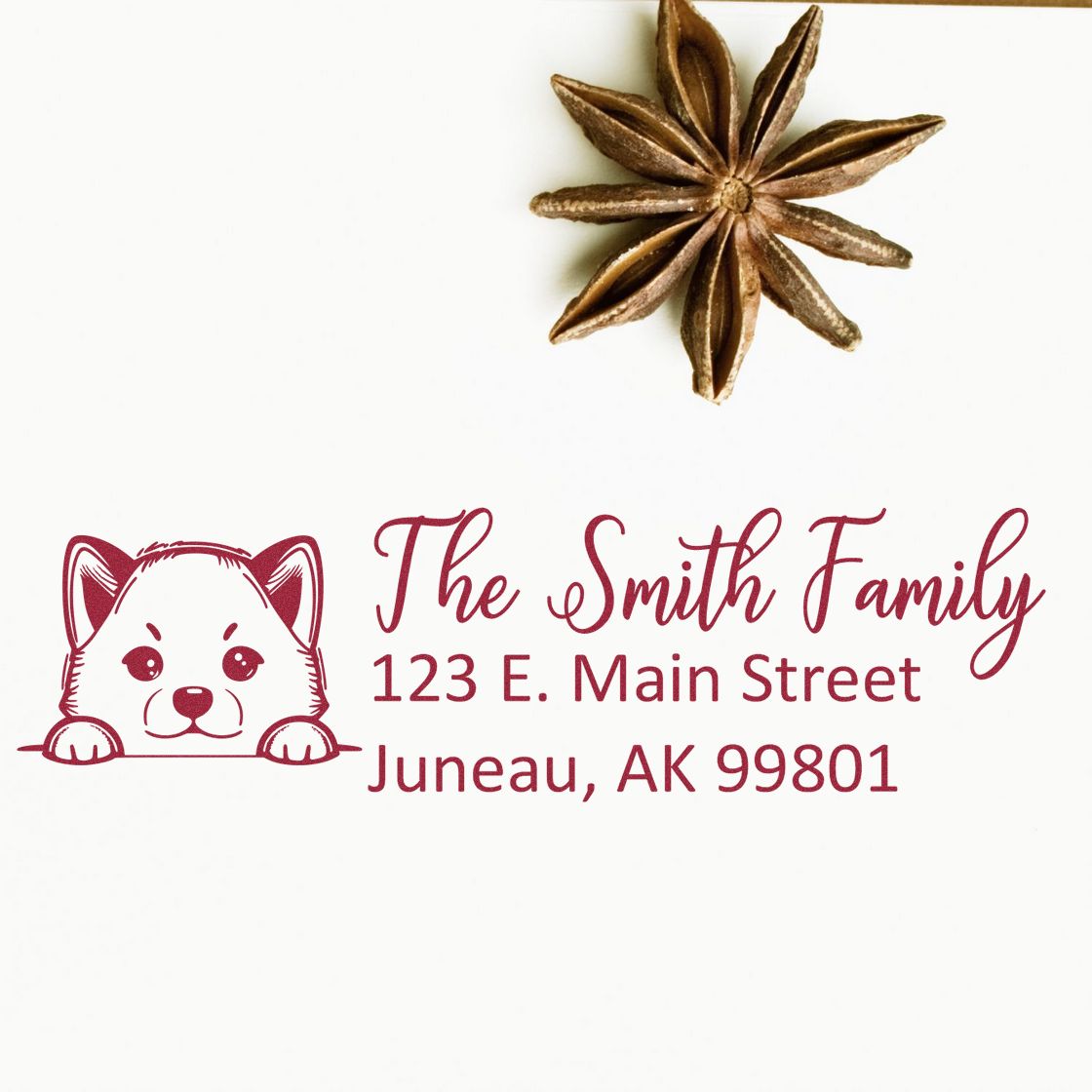 Shiba Inu Customized Address Stamp