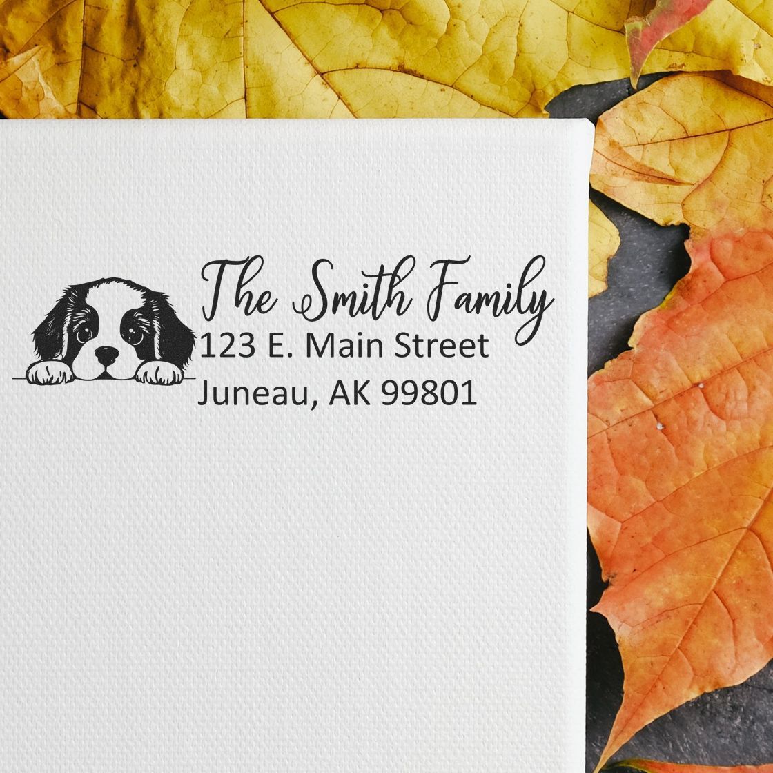 St Bernard Customized Address Stamp