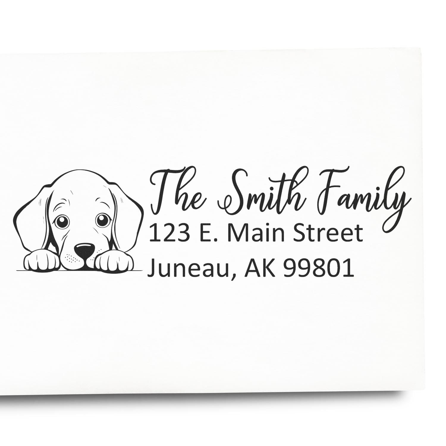 Weimaraner Customized Address Stamp