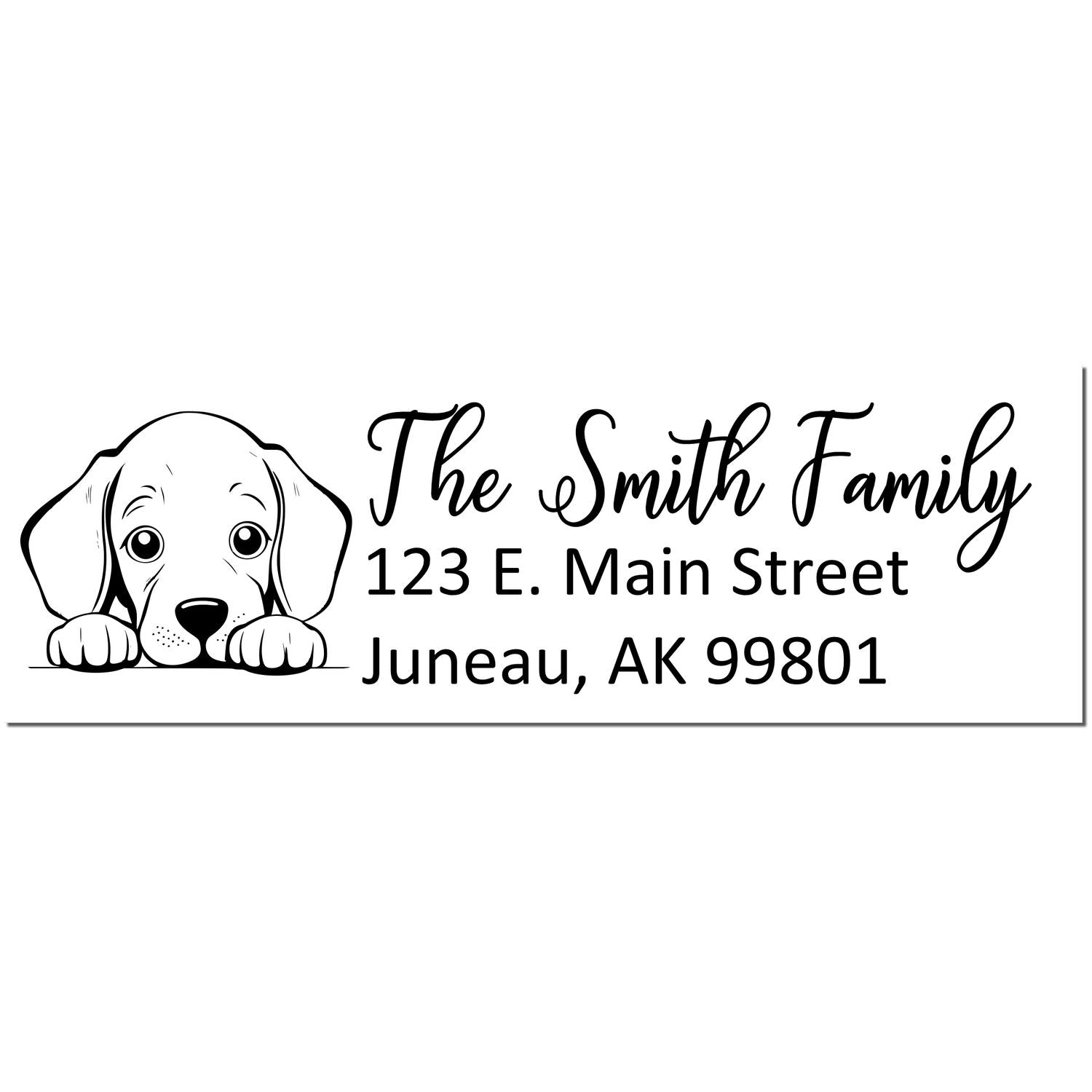 Weimaraner Pre-Inked Home Address Stamp