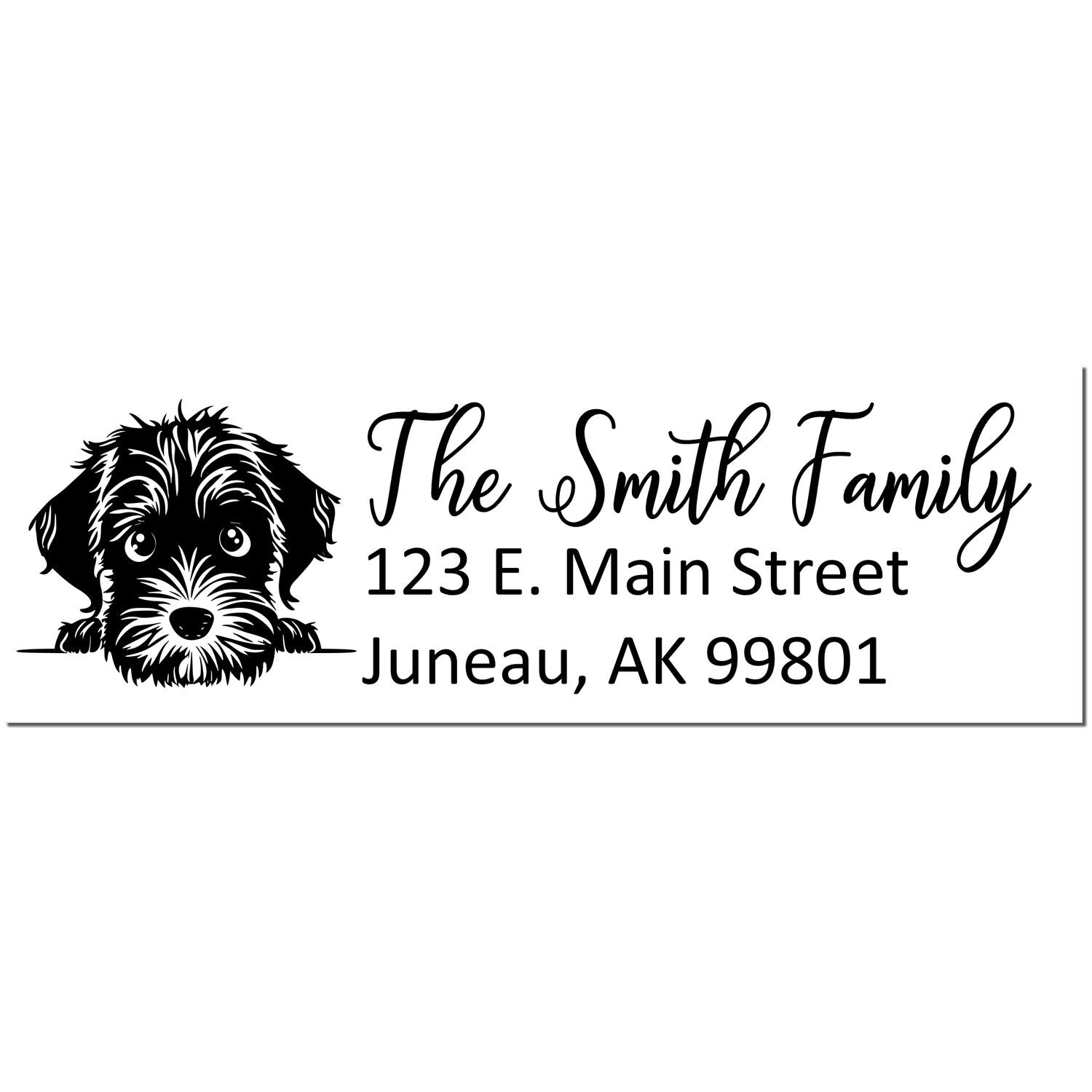 Wirehaired Pointing Griffon Pre-Inked Home Address Stamp