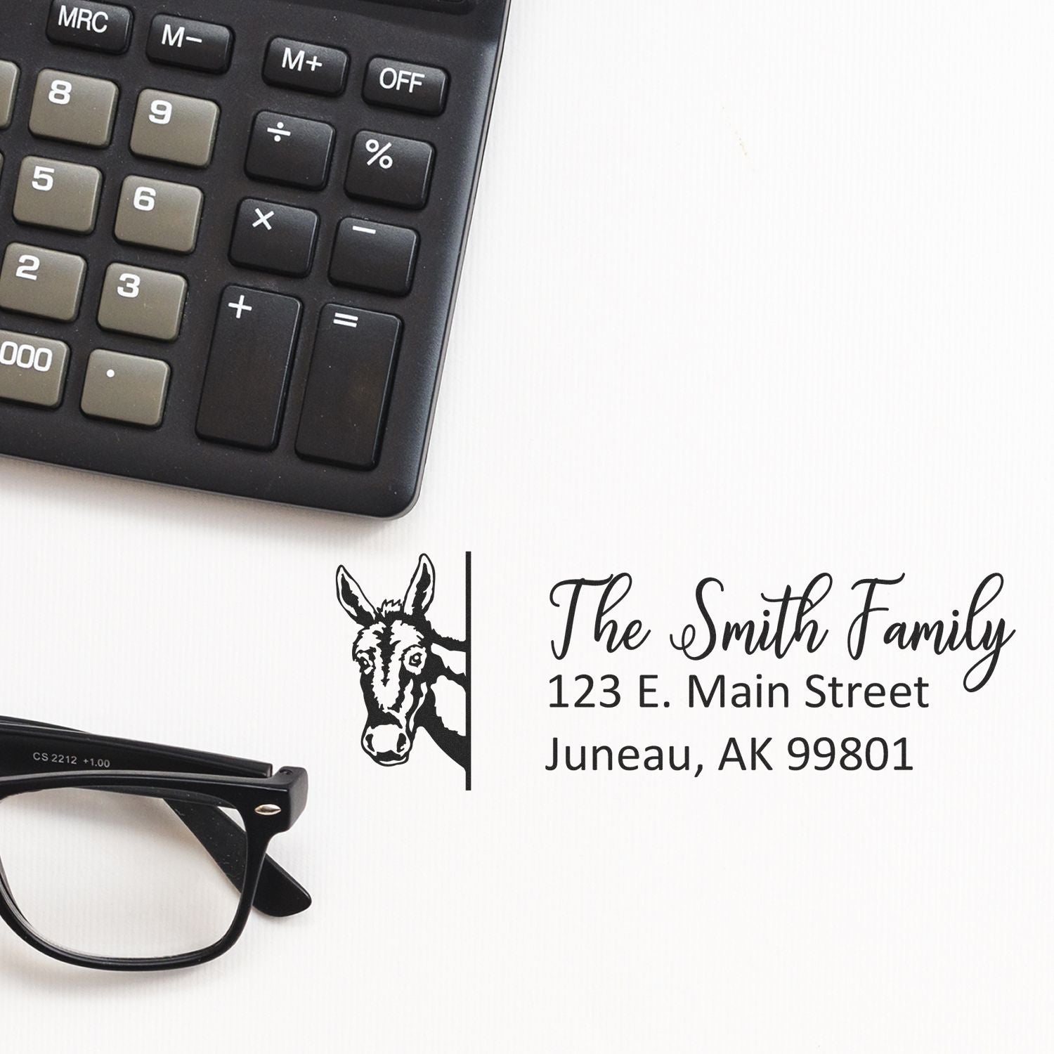 Customized Donkey Self-Inking Address Stamp