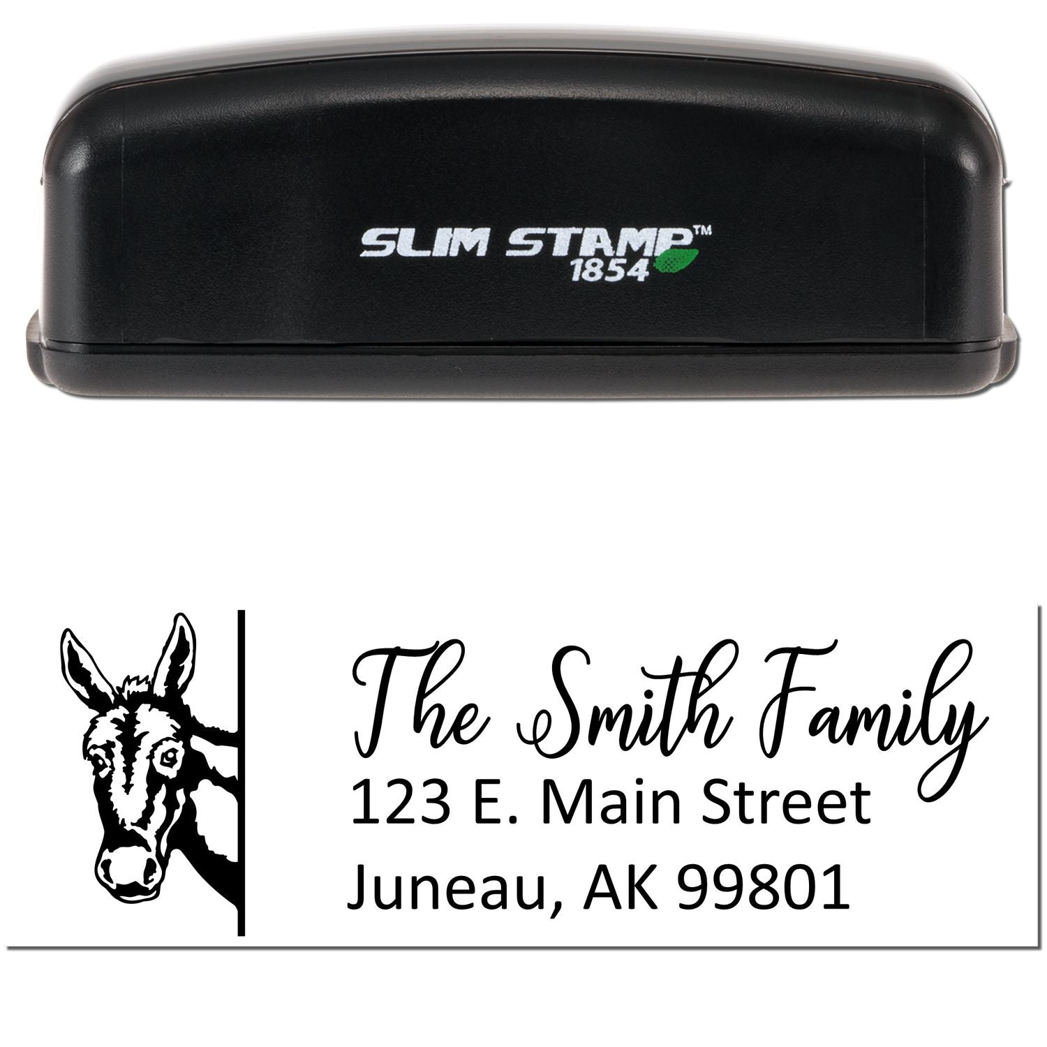 Customized Donkey Pre-Inked Address Stamp