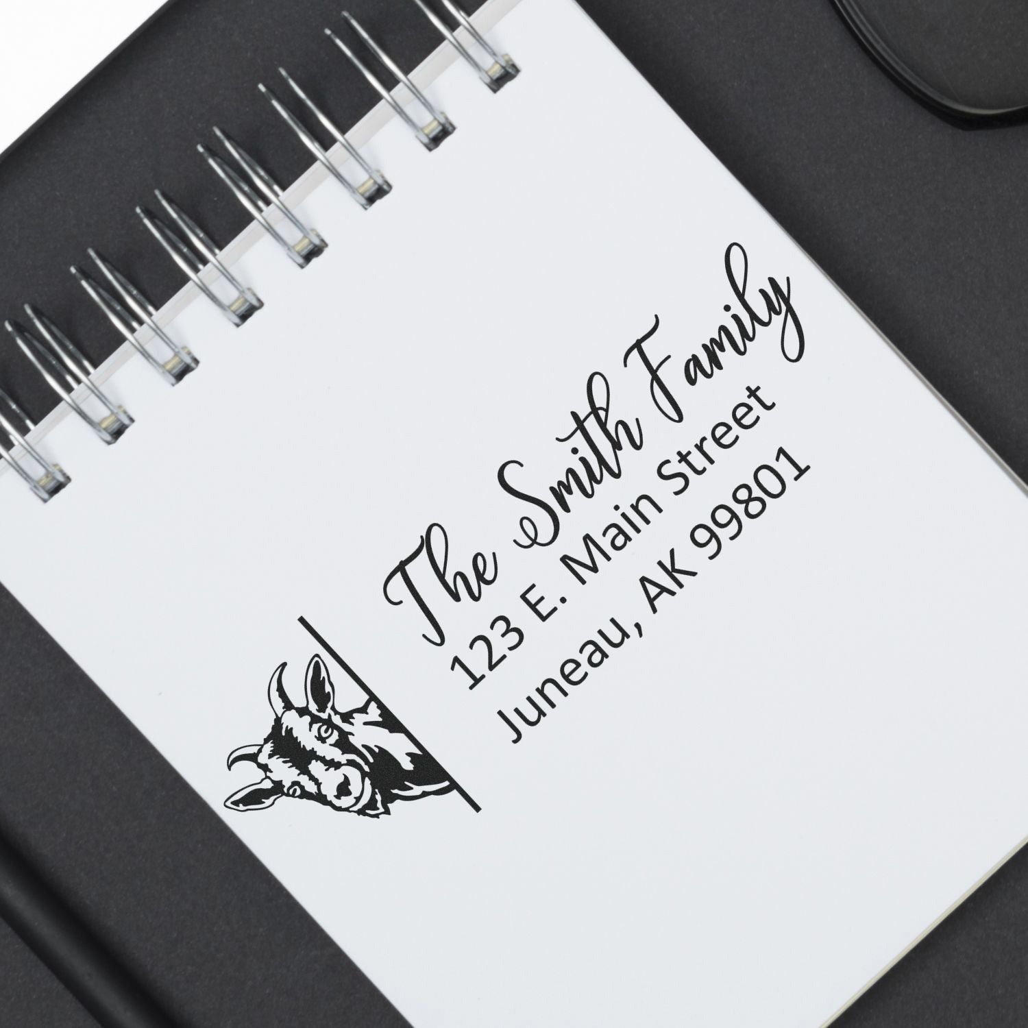 Customized Goat Pre-Inked Address Stamp