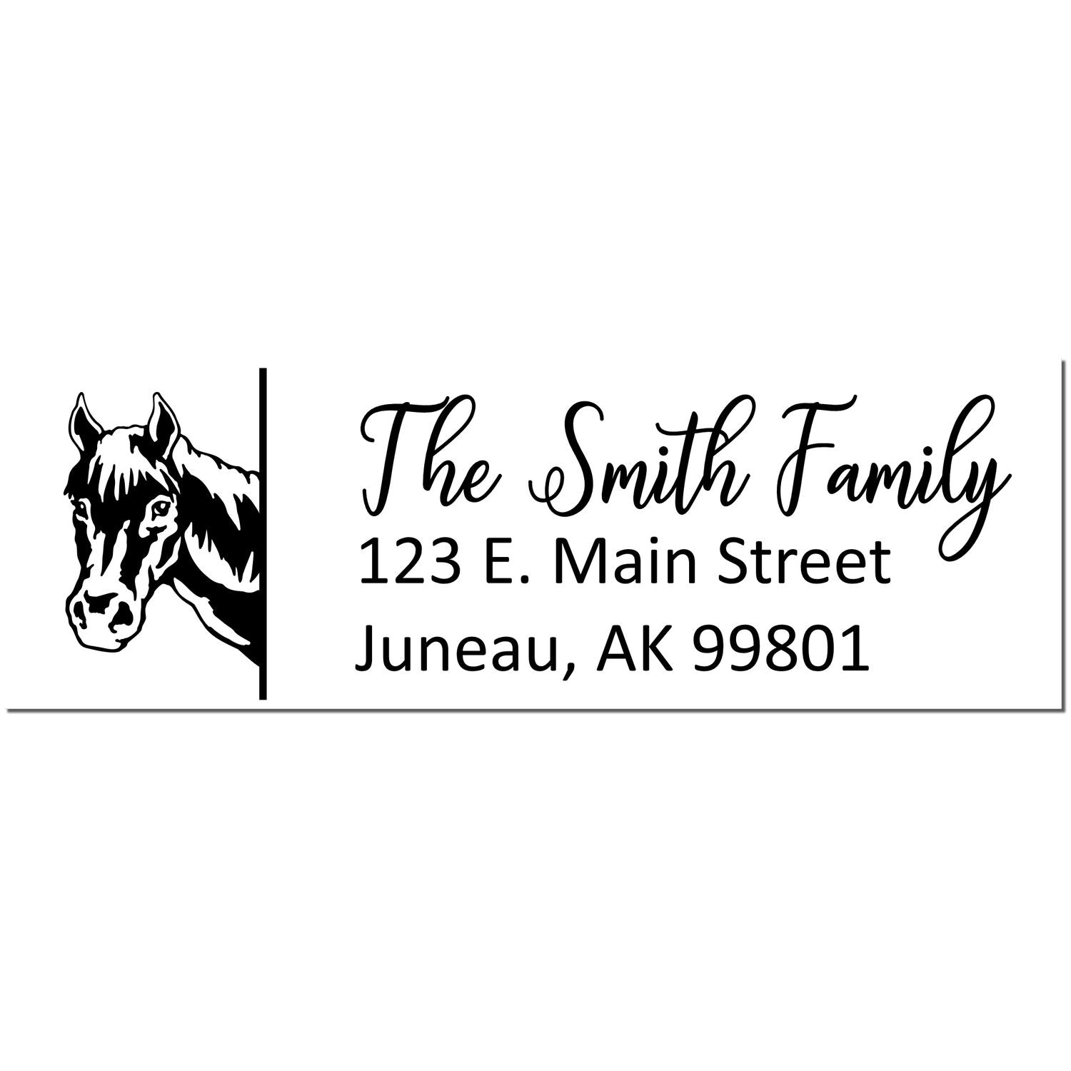 Customized Horse Self-Inking Address Stamp