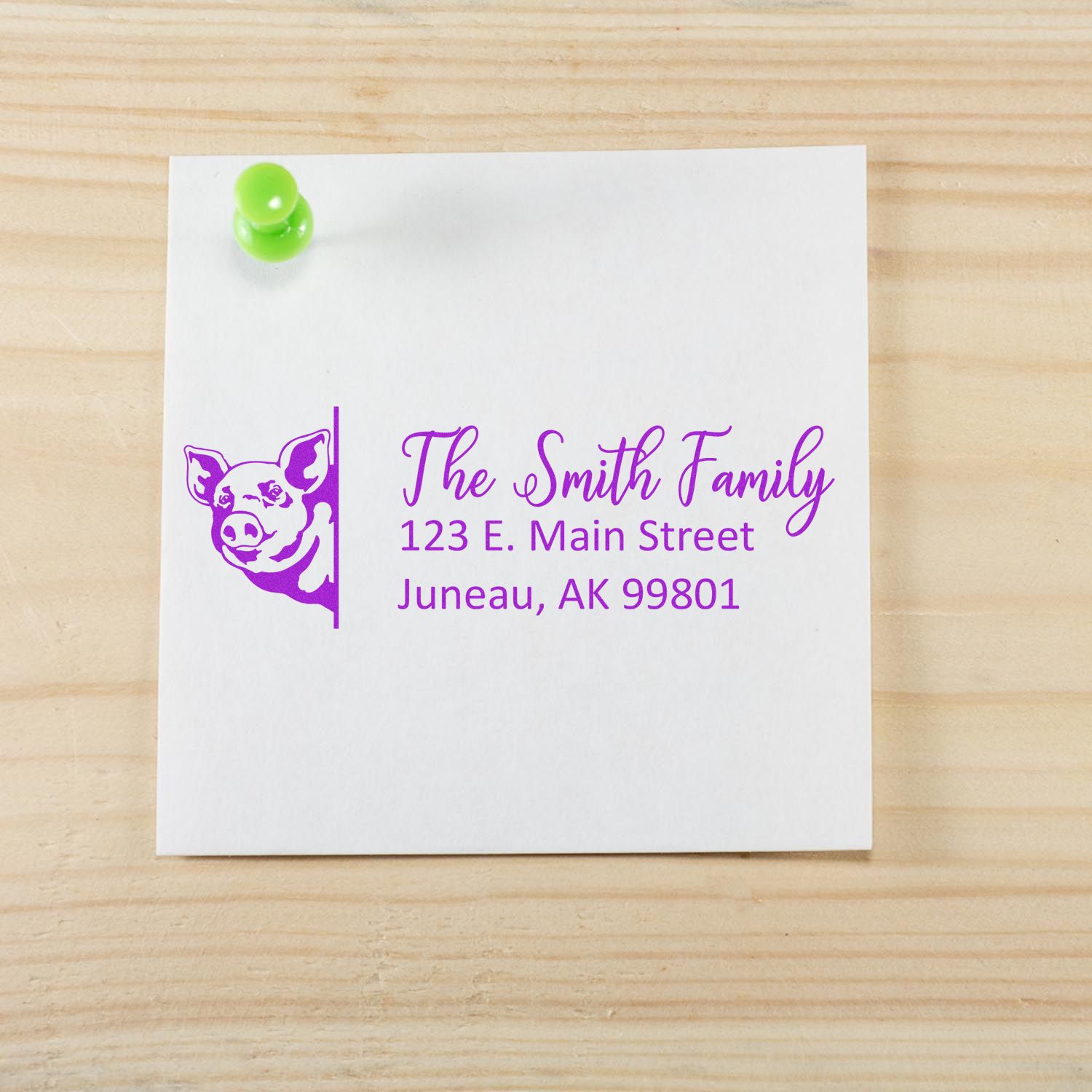 Customized Pig Self-Inking Address Stamp