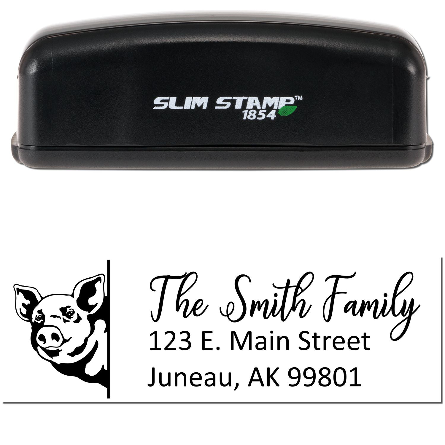 Customized Pig Pre-Inked Address Stamp