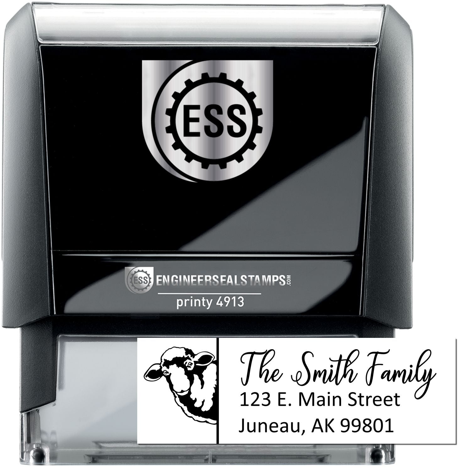 Customized Sheep Self-Inking Address Stamp