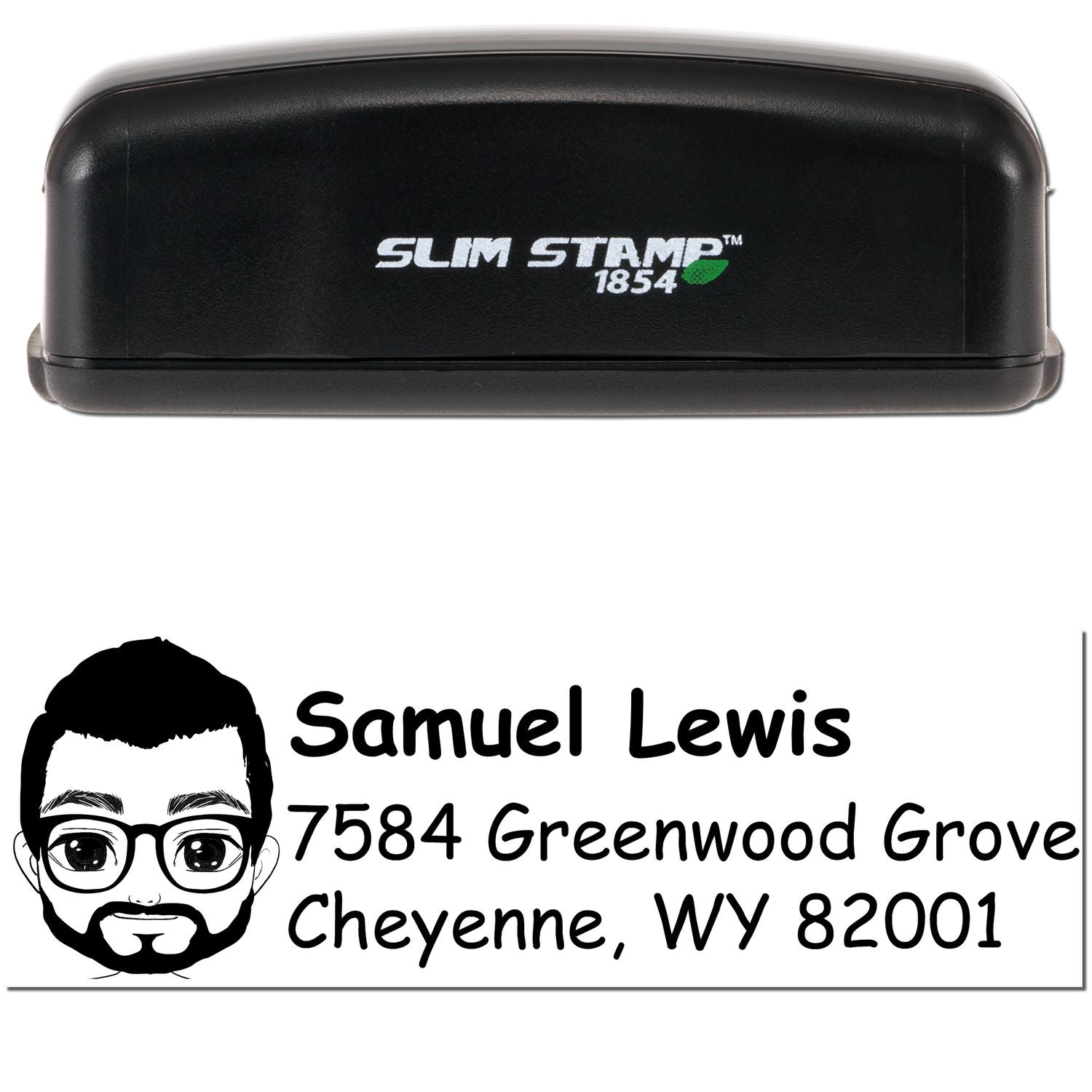 Mr Samuel Bitmoji Customized Address Stamp Pre-Inked